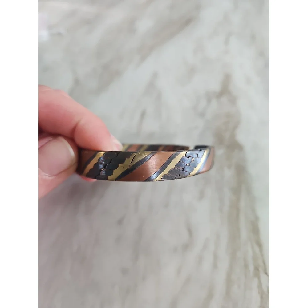 Mixed metals metallic Bracelet cuff bangle Accessory